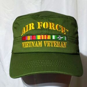 Military OD U.S. AIR FORCE VIETNAM VETERAN HAT
